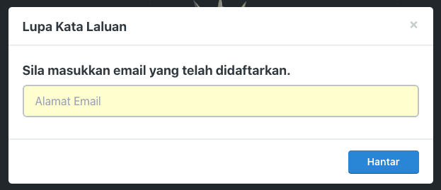 Skrin Lupa Kata Laluan SPGATM