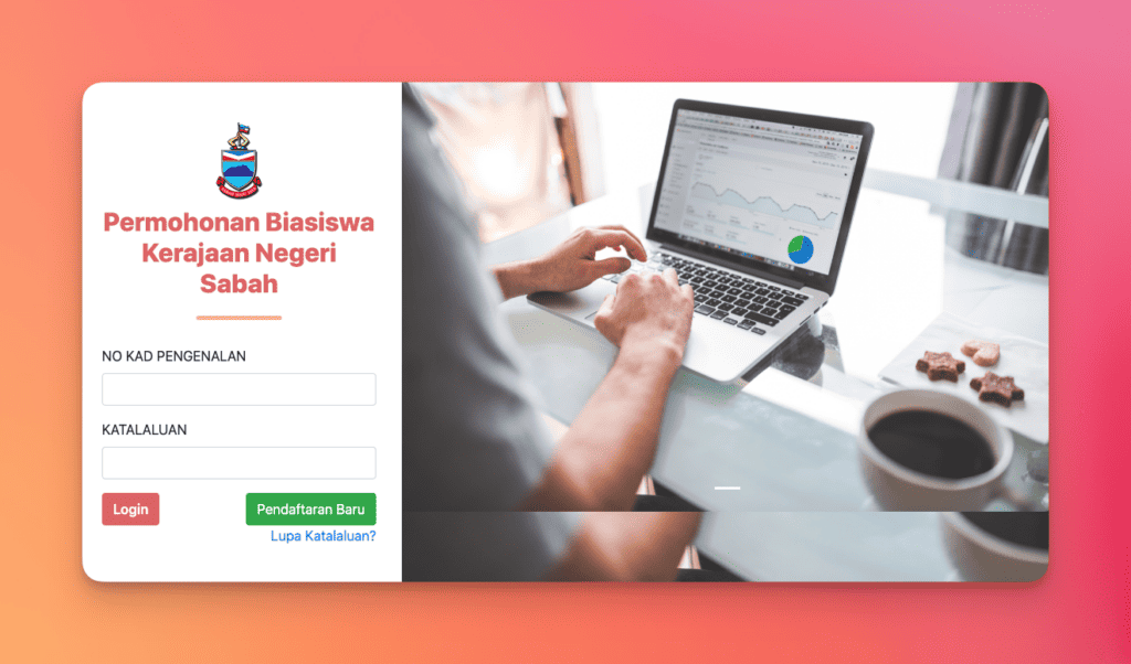 Permohonan biasiswa BKNS boleh diakses di https://biasiswa.sabah.gov.my/login.asp